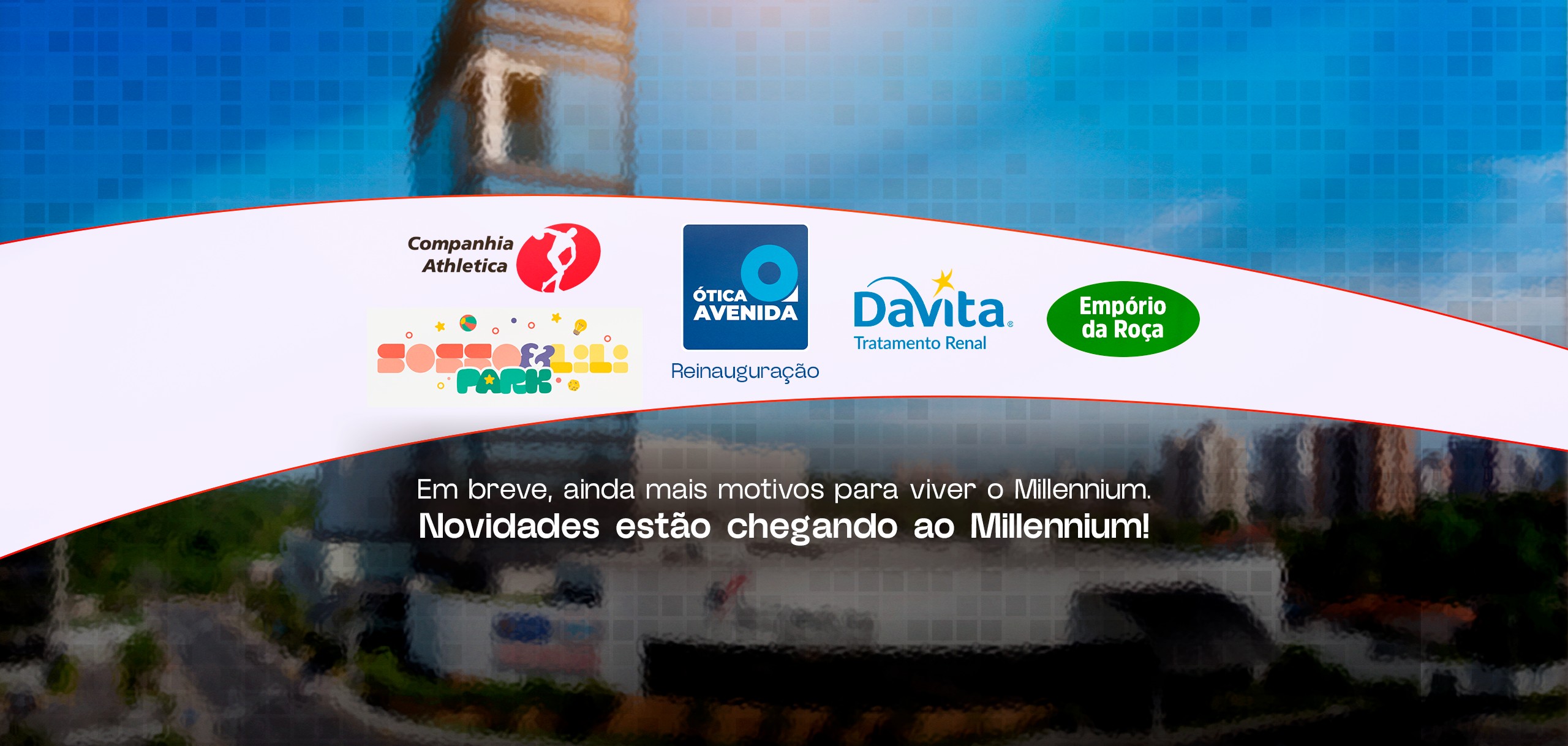 Banner no Millennium Shopping