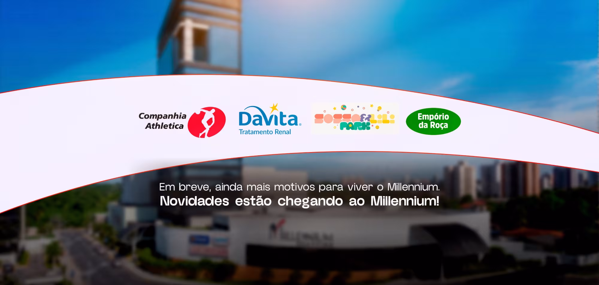 Banner no Millennium Shopping